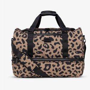 CALPAK Leopard / Cheetah Print Stevyn Duffel Bag with Shoe Compartment